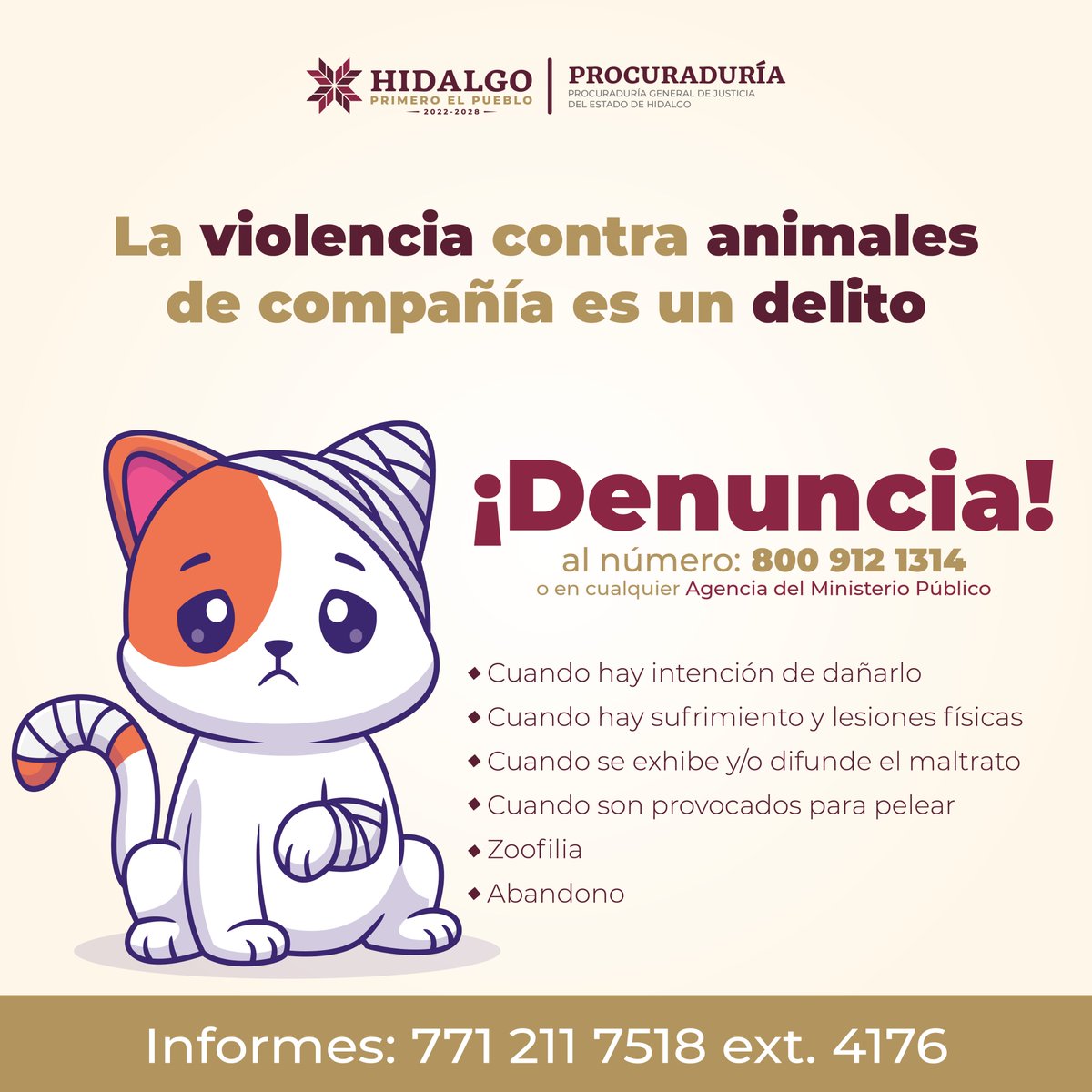 MXNoticias24's tweet photo. ¡Levanta la voz! Denuncia delitos contra los animales y ayuda a salvar vidas. Contacta a @ProcuraduríaGeneraldeJusticiadelestadodeHidalgo y marca la diferencia. #ProtecciónAnimal #CulturadeDenuncia #EllosImportan https://t.co/lH6ig5jqQZ
