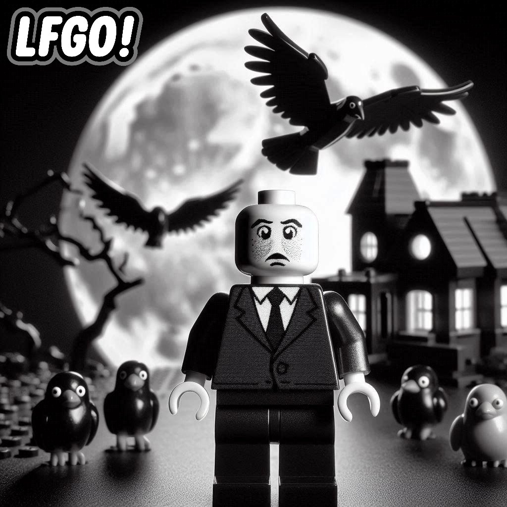 ShalePagel's tweet photo. @LFGOcommunity @WayneRo44290376 @bakedtoken @gummyonsolana Watch out for the birds.
-Alfred Brickscock
#LFGO https://t.co/5p4i3a3jj5