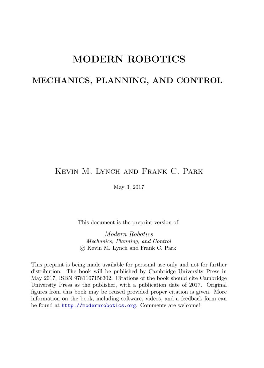 modern robotics (might take more than two weeks)

time to build the future that moves