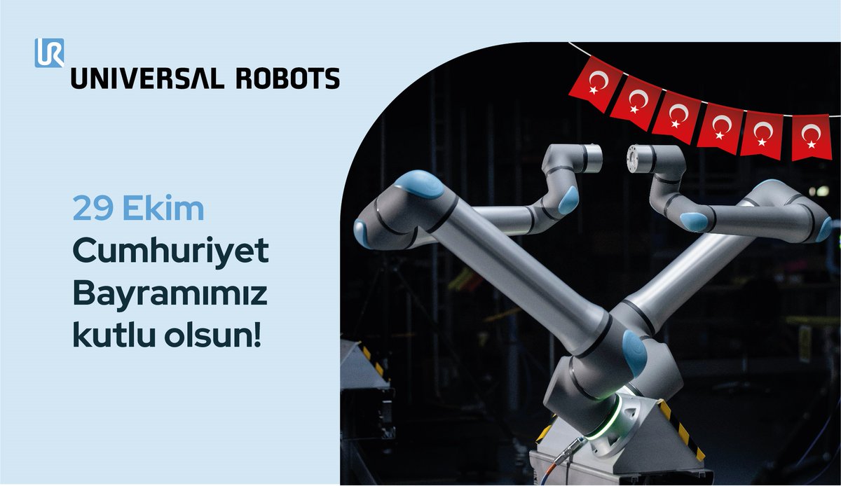 Cumhuriyetimizin 101. yılı kutlu olsun! 

Türkiye Cumhuriyeti’nin kurucusu Atatürk’ün işaret ettiği gibi bilim ve teknolojiyle geleceği inşa etmeye, yenilikçi robotik çözümlerimizle Cumhuriyetimizin ışığını daha ileri taşımaya devam ediyoruz. 
#29EkimCumhuriyetBayramıKutluOlsun