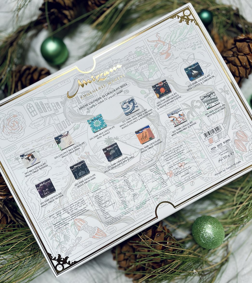 beantobar_nz's tweet photo. 🎄🗓️🍫 ADVENT CALENDARS ARE BACK! From master chocolatiers Mirzam of Dubai, their signature chocolate advent calendar, with 24 bites of spiced and single origin bean-to-bar chocolate.

🌍 https://t.co/UYfFhgZd9k

#beantobar #finechocolate #craftchocolate #artisanchocolate https://t.co/xZuEntogiU
