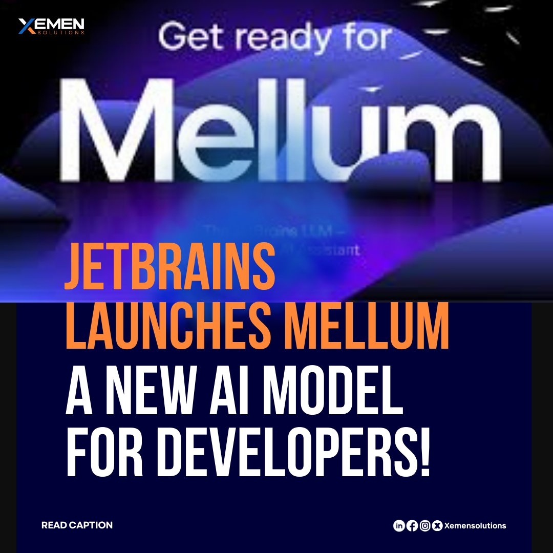 XemenSolutions's tweet image. Exciting News: JetBrains Unveils Mellum, an AI Model for Developers!

JetBrains has just launched Mellum, a new AI model crafted specifically for software development.

#JetBrains #Mellum #AI #SoftwareDevelopment #Coding #TechNews