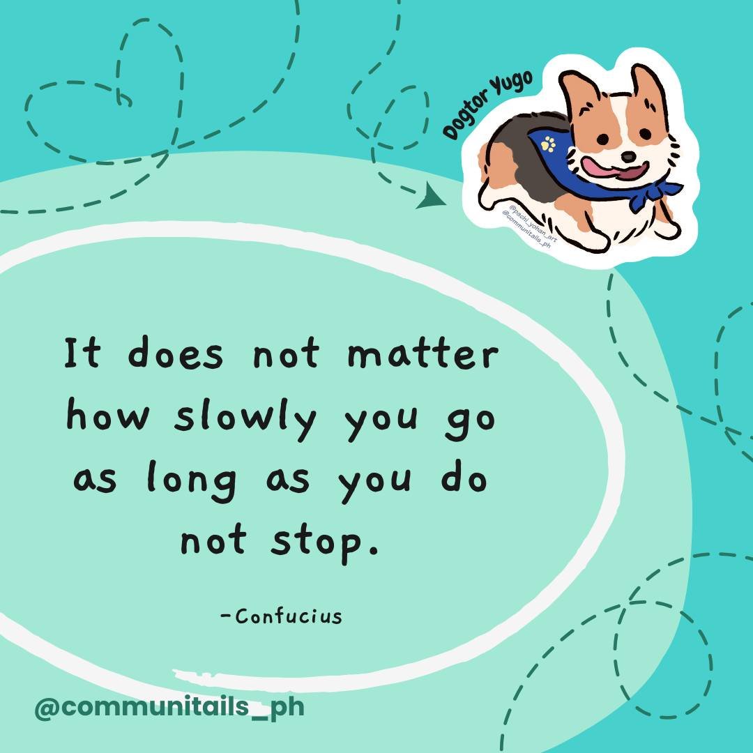 Healing takes time, but as long as you don't stop, you'll eventually get there 🐾

💙 Dogtor Yugo

Like and Follow for more Dogtor Approved mental health quotes ✅🐾

#MentalHealthPH #mentalhealthmatters #mentalhealthawareness #nationalmentalhealthmonth #therapydog #MutualHealing