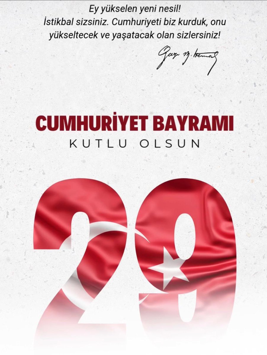 #TürkiyeCumhuriyeti    İlelebet payidar kalacaksın.  Varoluş, kurtuluş ve kuruluş destanının lideri Gazi Mustafa Kemal ATATÜRK ve kahraman askerlerine saygı, minnet ve rahmetle..🙏 🇹🇷