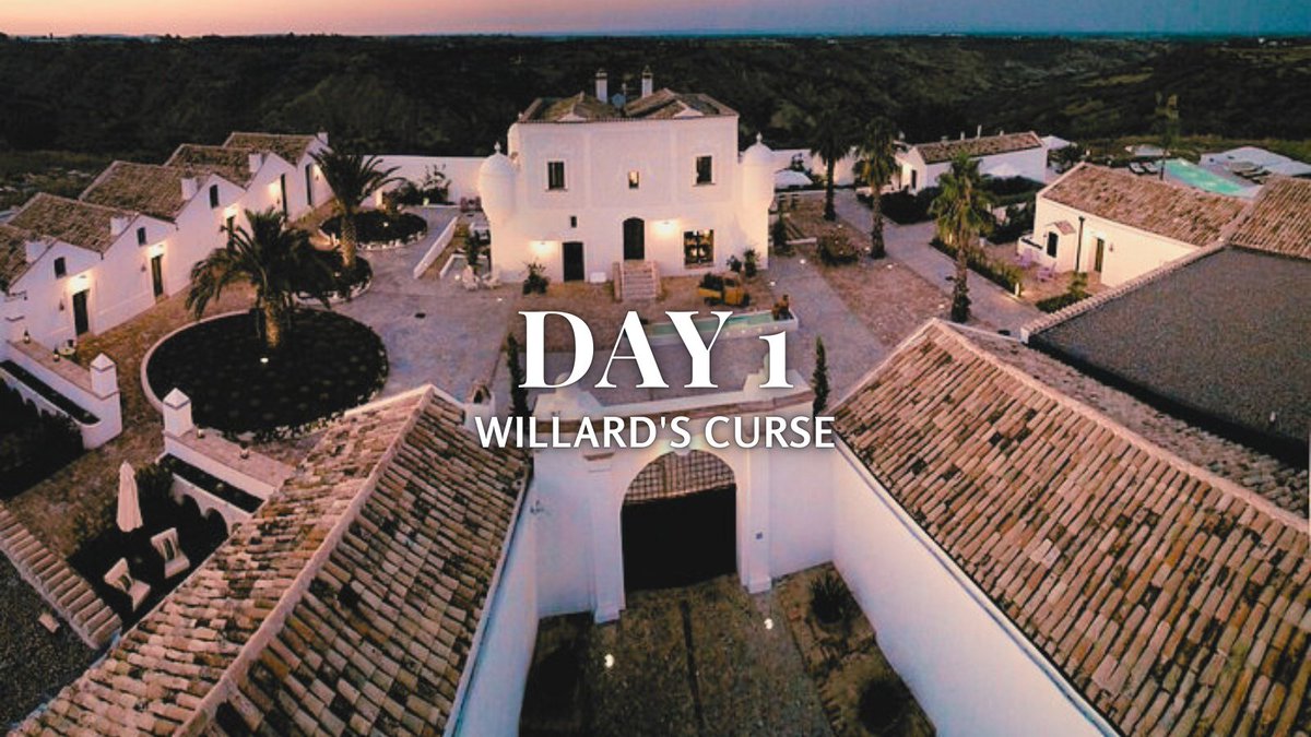 ㅤ 

𝗪𝗜𝗟𝗟𝗔𝗥𝗗'𝗦 𝗖𝗨𝗥𝗦𝗘 - 𝗗𝗔𝗬 𝟭  

ㅤㅤ