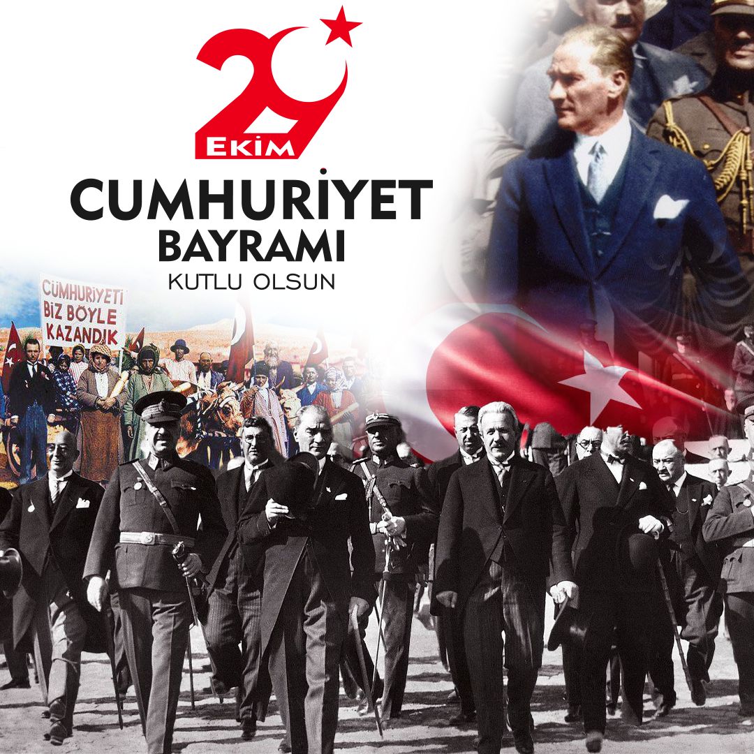 Cumhuriyetimizin 101. yaşı kutlu olsun🇹🇷

#Atanınİzinde #29Ekim #Cumhuriyet101yaşında