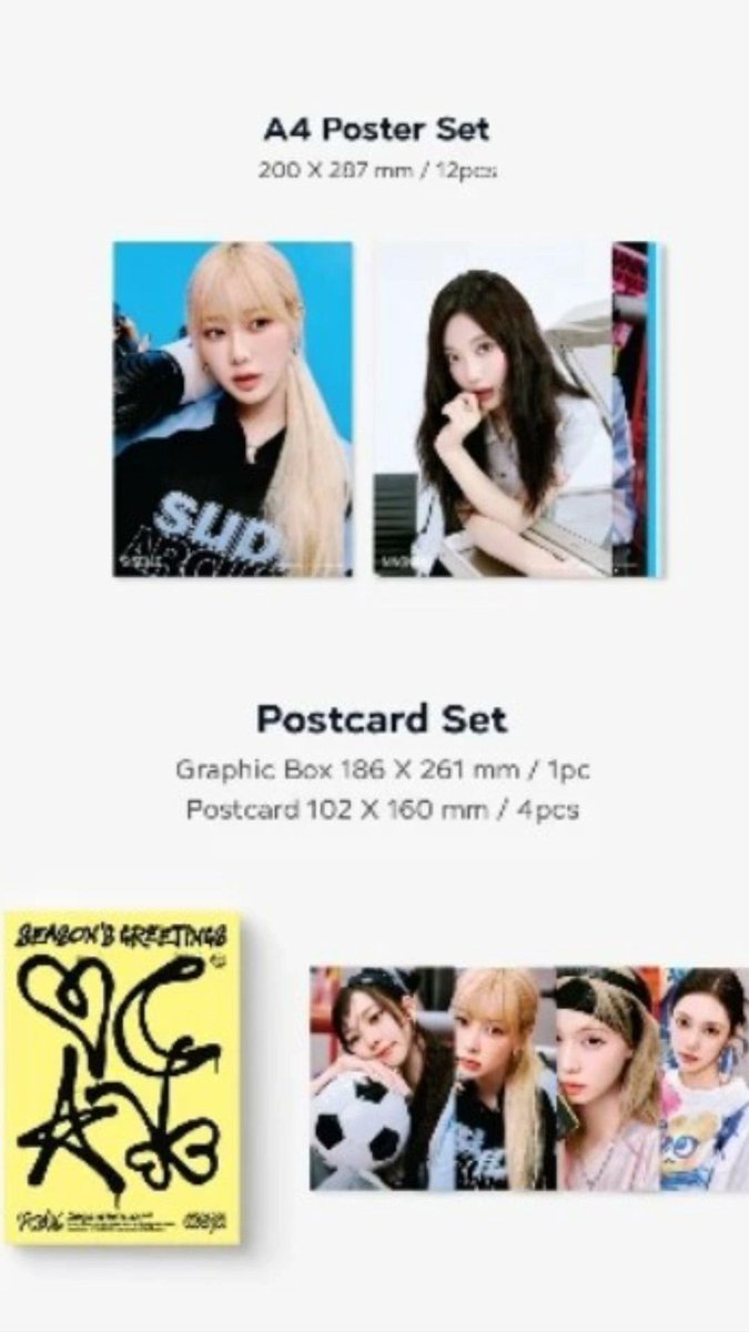 bryghter_cart's tweet photo. WTS LFB

aespa 2025 season's greetings 

member set w/kt4 pob
 ₱350 + pf + sf
✅giselle, winter, ningning available

• PAYO or 50% nrdp (2days dop), rembal dec 31
• jan-feb eta (already secured)

DM 'mine' to claim

t. karina giselle winter ningning sg25 smtown ktown4u pob pc https://t.co/ZM1VrnoGu7