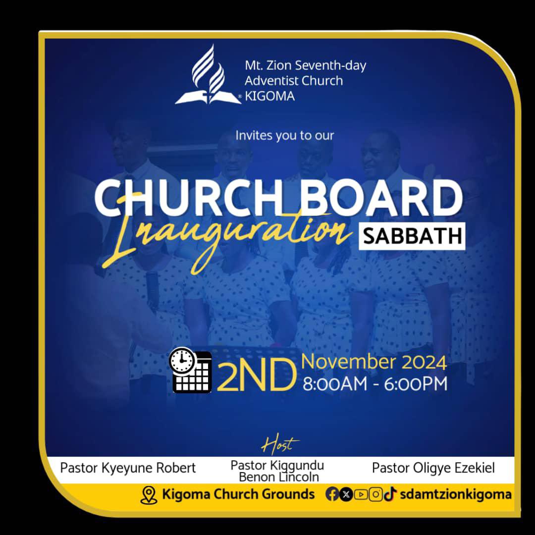 sda_mtzion's tweet photo. You're all welcome to join us this sabbath as Mt Zion SDA will officially be organized into a whole Church Board, see you then.
#churchorganisation
#Mtzionchurchboard
#2ndNovember https://t.co/ICfYFukWpw