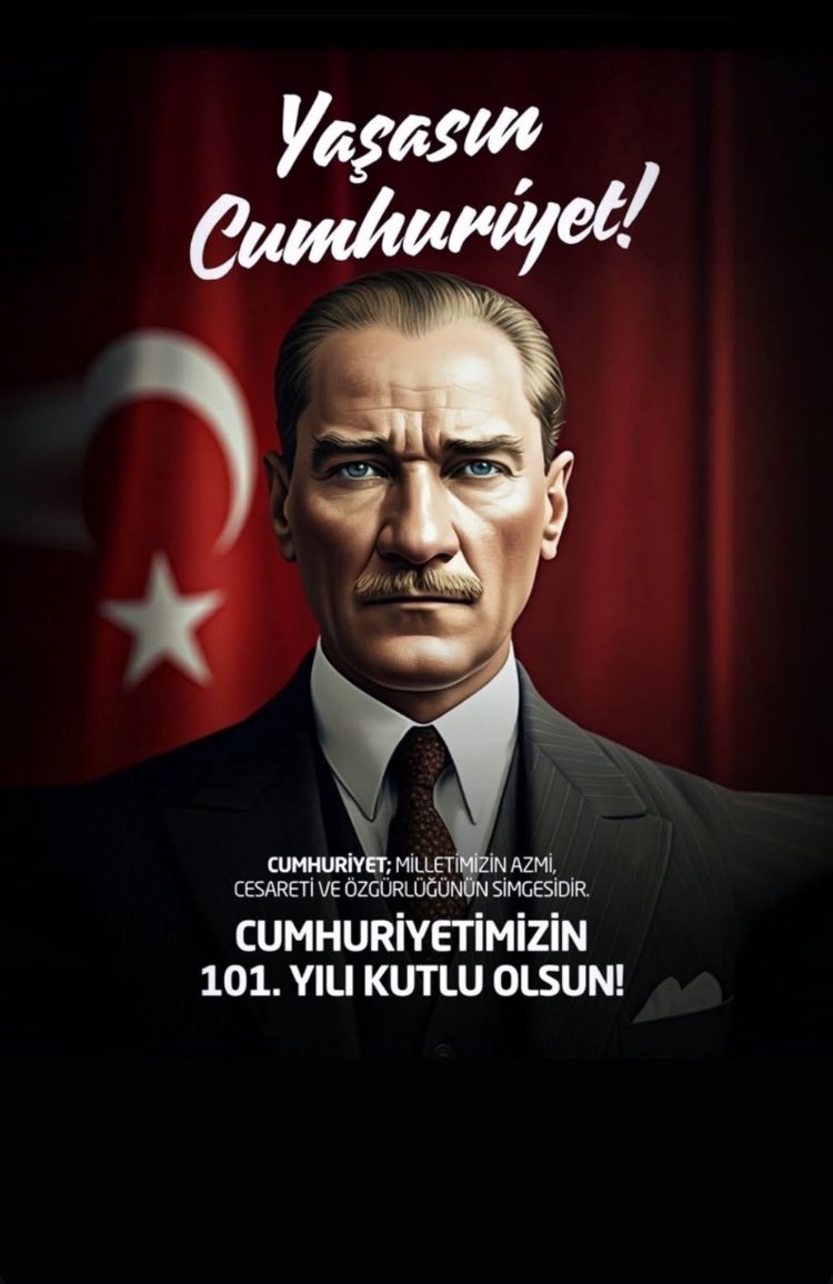 #29EkimCumhiyetBayramımız kutlu olsun