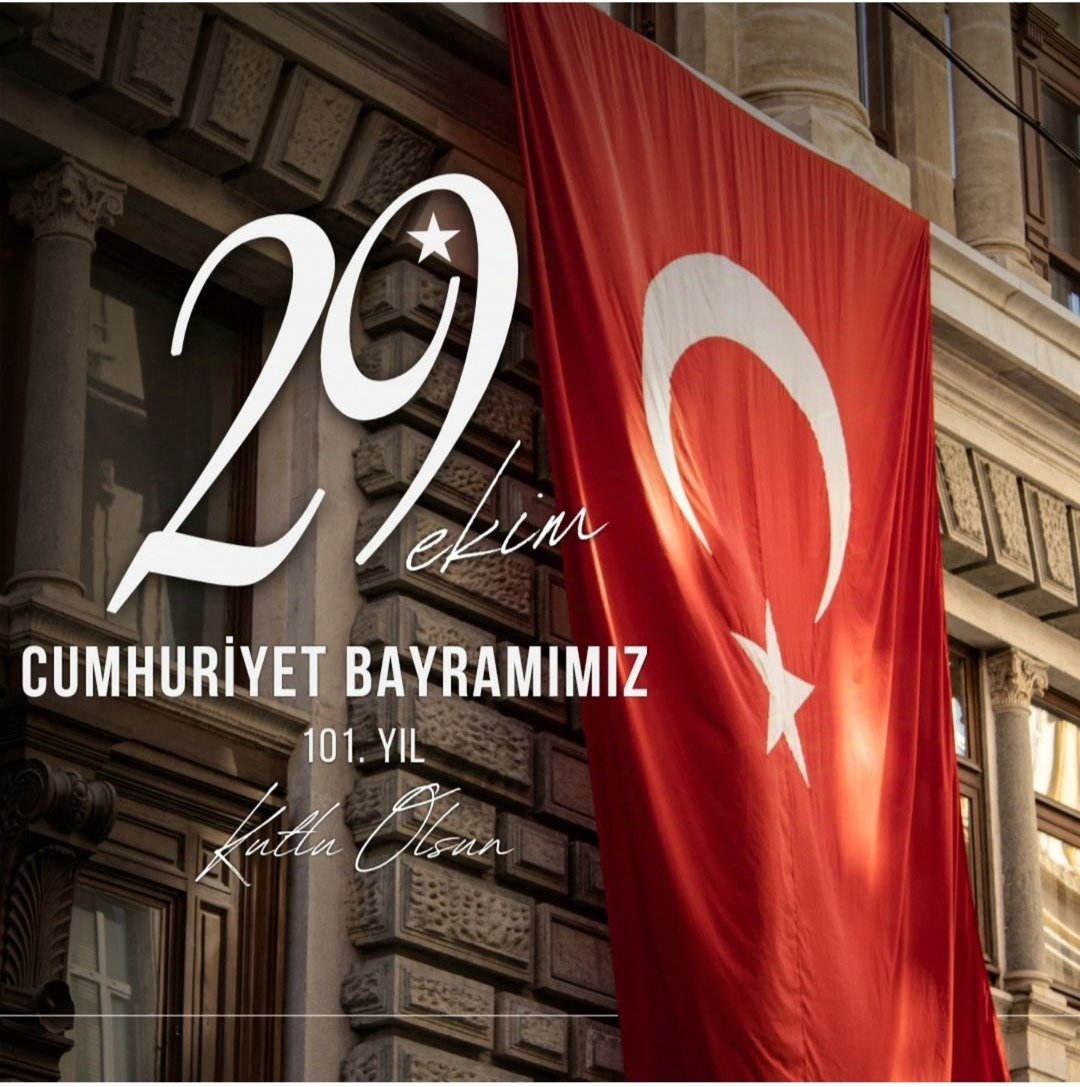 🇹🇷 Türkiye Cumhuriyeti 101 yaşında!

Cumhuriyetimizin ilanının 101. yıl dönümünde, başta Ulu Önderimiz Gazi Mustafa Kemal Atatürk ve silah arkadaşları olmak üzere tüm kahramanlarımızı saygı, özlem ve minnetle anıyoruz. 

29 Ekim Cumhuriyet Bayramımız kutlu olsun. 🇹🇷
