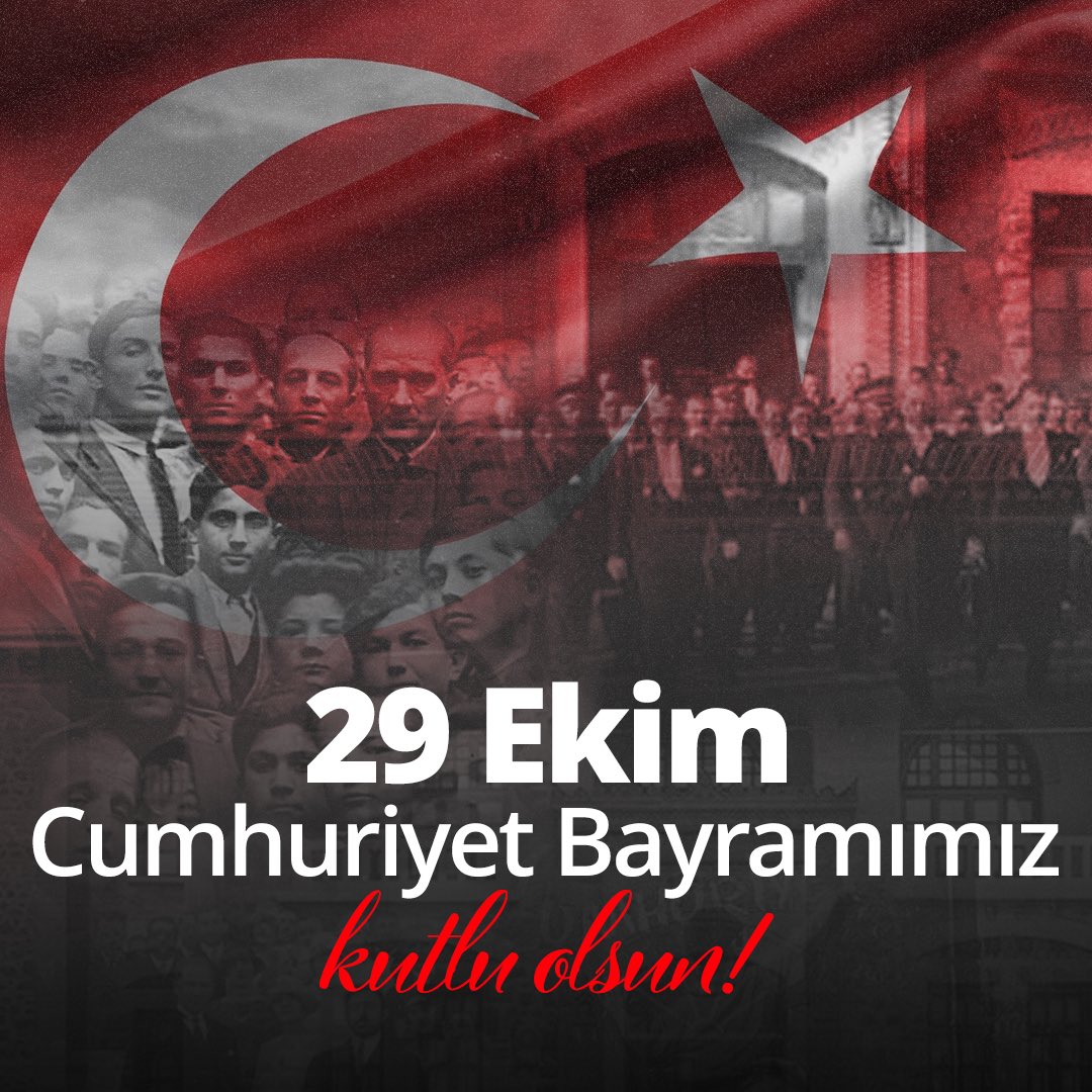 Cumhuriyetimizin 101. yılını gurur ve coşkuyla kutluyoruz! 🇹🇷