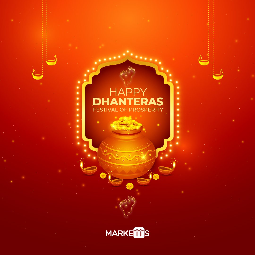 Marketts_'s tweet photo. May this Dhanteras bring you wealth, good health, and prosperity. Let the light of diyas and blessings of Goddess Lakshmi illuminate your life and fill it with abundance and happiness. 🪔💰
.
.
.
.
#Dhanteras2024 #HappyDhanteras #FestivalOfWealth #Diwali #DhanterasBlessings https://t.co/5N2TJaKBuP