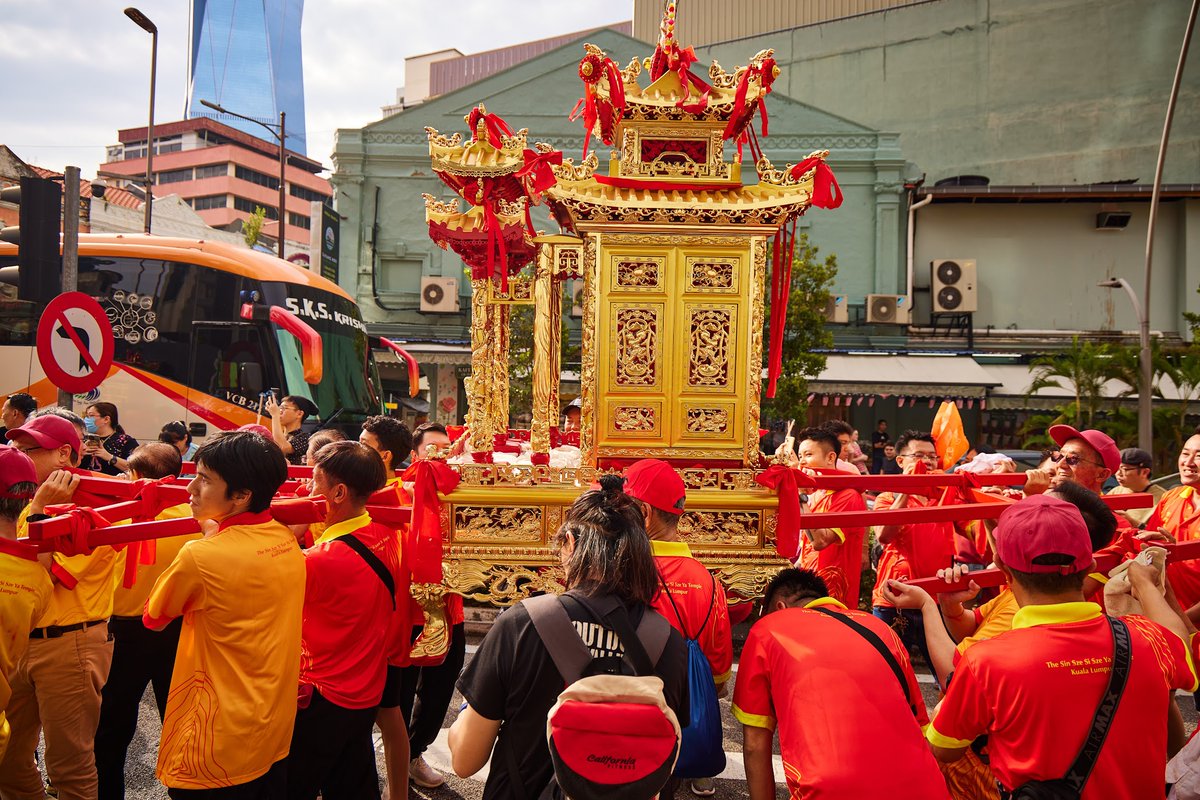 amirulruslan's tweet photo. As part of my documentary film, we had a big shoot day on Sunday capturing a once-in-a-lifetime KL event with deep ties to the very earliest history of the city — one that most of us ignored over the weekend: the procession of the protector deities of Kuala Lumpur. https://t.co/5LcXQDADkv