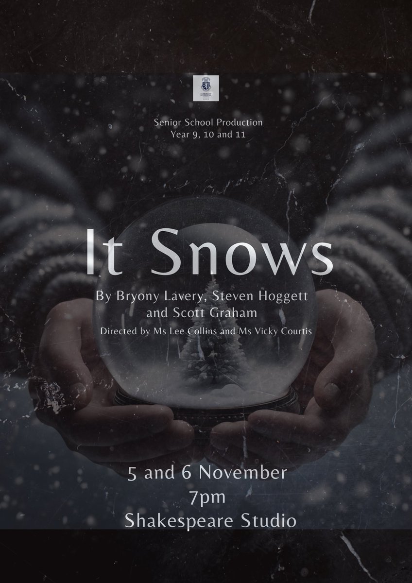 HarrowHKDrama (@harrowhkdrama) on Twitter photo Exciting news! Join us for our Senior School double bill of ‘It Snows’ by Bryony Lavery & ‘Tomorrow’ by Simon Vinnicombe. Don't miss these amazing performances on Tuesday, Nov 5 & Wednesday, Nov 6 at 7 PM at <a href="/Harrow_HK/">Harrow International School Hong Kong</a> Tickets in bio! #SchoolProduction #harrowtalent <a href="/HarrowHKSCA/">Harrow Horizons Hong Kong</a> Exciting news! Join us for our Senior School double bill of ‘It Snows’ by Bryony Lavery & ‘Tomorrow’ by Simon Vinnicombe. Don't miss these amazing performances on Tuesday, Nov 5 & Wednesday, Nov 6 at 7 PM at <a href="/Harrow_HK/">Harrow International School Hong Kong</a> Tickets in bio! #SchoolProduction #harrowtalent <a href="/HarrowHKSCA/">Harrow Horizons Hong Kong</a>