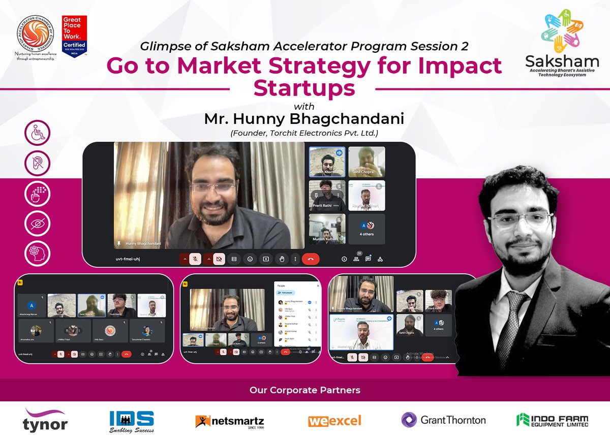 saccindia's tweet photo. Just a few days ago, we hosted an inspiring session in our Saksham Accelerator Program on #GotoMarketStrategy, led by Hunny Bhagchandani of @torchitltd. Stay tuned for more insights as we empower founders with big #ideas!
#SACCINDIA #Startup #iSaksham #startupIndia https://t.co/fjz7Hv96ql