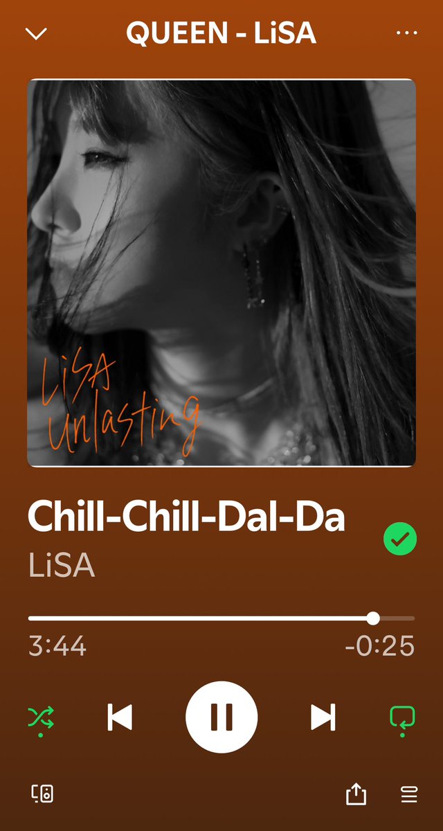SHiROPPU1229624's tweet photo. #Spotify 
#LiSA 💘お気に入りmixを聴いていたら本当に暫くぶりに
再生▶️になった
#Chill-Chill-Dal-Da 🎵
#unlasting 🎵CD💿を買って初めて聴いた時✨の衝撃を忘れない👏🏻😊スッゴく良くて何度も聞き返した✨
歌いながら踊ってるLiSA💘ちゃんが想い浮かぶ😊B面曲といえ
素晴らしい🎵 https://t.co/tRIvJNeKXq