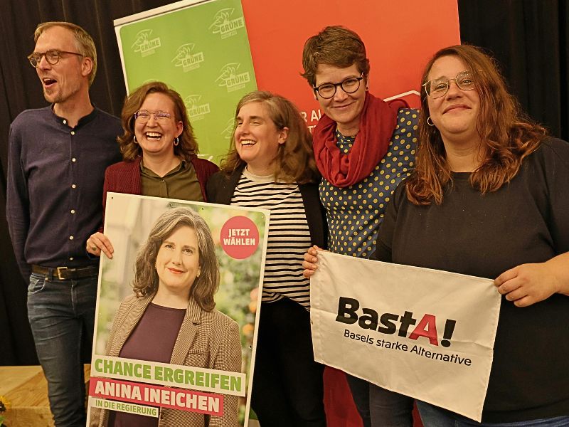 Zweiter Wahlgang: <a href="/GrueneBasel/">GRÜNE Basel-Stadt</a>, <a href="/SPBaselStadt/">SP Basel-Stadt</a> und <a href="/BastA_BS/">BastA!</a> wittern ihre Chance und kämpfen vereint um einen vierten linken Sitz in der Basler Regierung. onlinereports.ch/News.109+M5557…