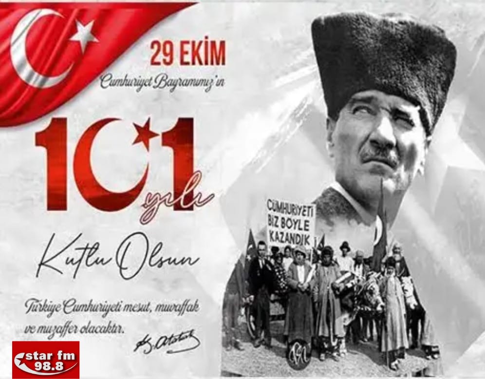 Bugün 29 Ekim 2024 Cumhuriyet bayramımızın yıldönümü Bu büyük ülkeyi kurtaran başta Gazi Mustafa Kemal ve tüm kahraman Türk milletini saygı sevgi ile anıyoruz. Ne mutlu Türküm diyene #biloshow #starfm #starartifm #atatürk #29ekimcumhuriyetbayramı