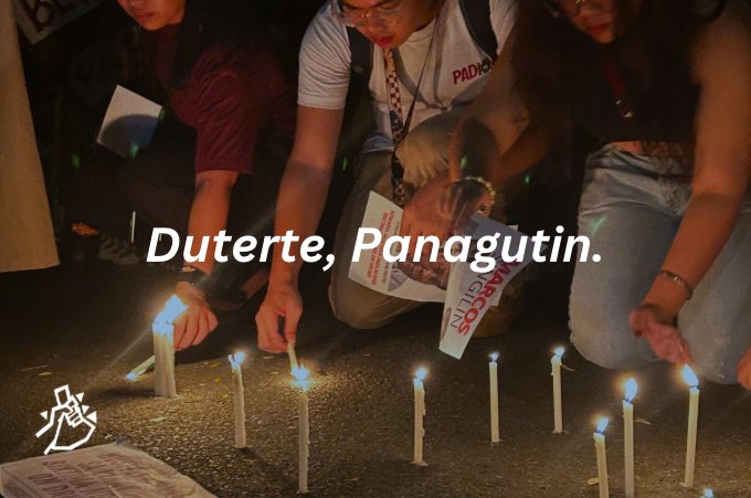 AghamYouth_UPD's tweet photo. "I OFFER NO APOLOGIES, NO EXCUSES"

They can hide the evidence of their crimes, hide their victims' bodies, and wash their hands over and over again — but make no mistake: we can still see the blood of innocents stain their collars. 

#DutertePanagutin
#JusticeforEJKVictims https://t.co/ba7P5gJ844