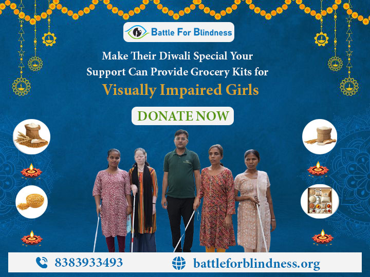 battle4blindnes's tweet photo. This Diwali, let’s bring light into the lives of visually impaired girls!

➡️ Donate now to make a real impact
https://t.co/Er3Bf6i5hd

#DiwaliOfHope #SupportVisuallyImpaired #GroceryForGood #ShareTheLight #BattleforBlindness https://t.co/Py2kEVZ6bM