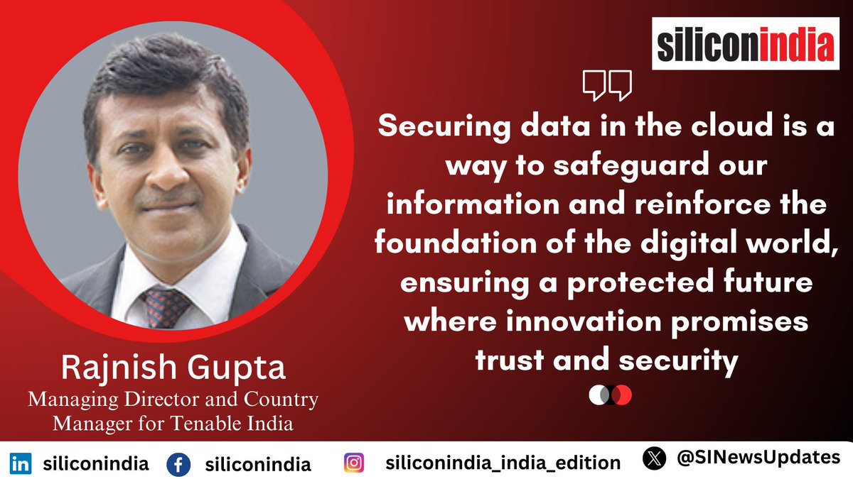 SINewsUpdates's tweet image. Secure Our World by Securing Data in the Cloud
Rajnish Gupta, Managing Director and Country Manager for @TenableSecurity India
Read more: qrcd.org/7CaV
#DataSecurityPostureManagement #cybersecurityframework #machinelearning #cloudinfrastructure #AIsecurity
