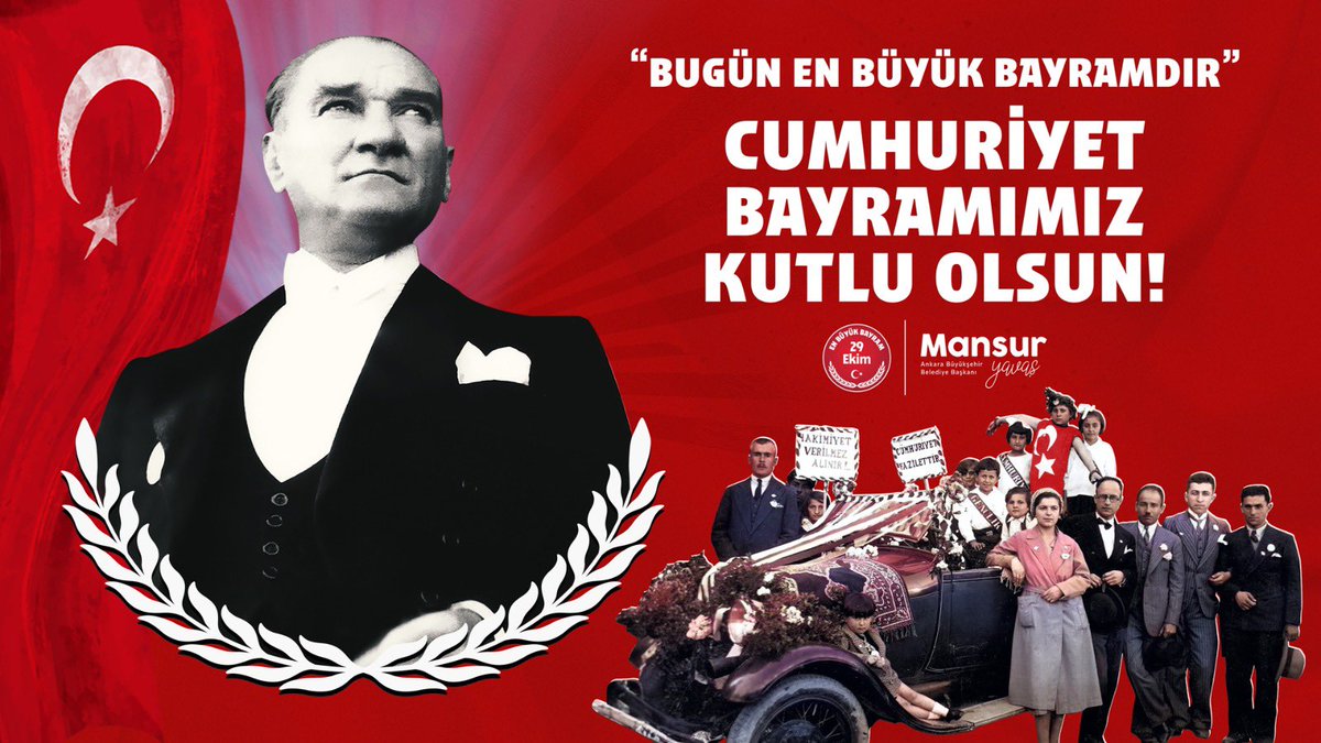 Cumhuriyetimiz, milletimizin kanıyla, irfanıyla inşa edilmiş en büyük mirasımızdır. Gazi Mustafa Kemal Atatürk’ün önderliğinde yarınlarımıza armağan edilen Cumhuriyet, bağımsızlığımızın ve özgürlüğümüzün teminatıdır.

29 Ekim Cumhuriyet Bayramı’nı kutlarken, bu kutsal mirası daha