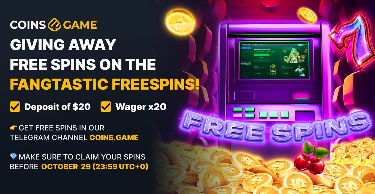 GET FREE SPINS AND A $2.5 PROMO CODE

GET FREE SPINS 👉 bit.ly/4fpbpDQ
GIVEAWAY: ✅ Just RT &amp; Like, and Follow for a chance to win $2.5!

🎁 We'll pick 15 lucky winners at random on 📅 October 30 and each will receive a $2.5 promo code