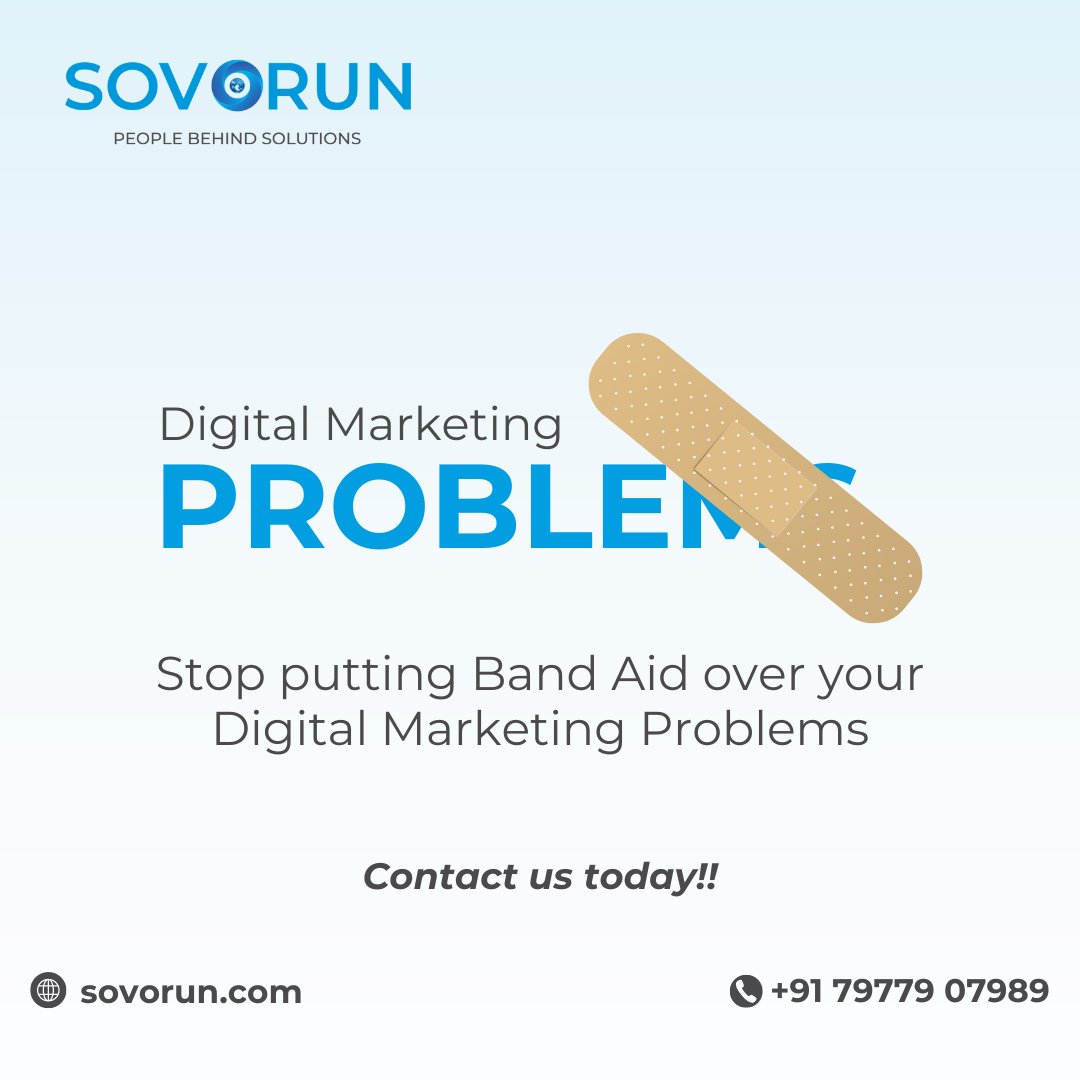 sovorun's tweet photo. Stop covering up digital marketing issues with quick fixes!

It’s time for a thorough strategy overhaul that addresses the root of the problem. Let’s solve your marketing challenges with real solutions for lasting success!

To know more, visit us at: https://t.co/BfrkoXCvO3 https://t.co/C9iJcksZEZ