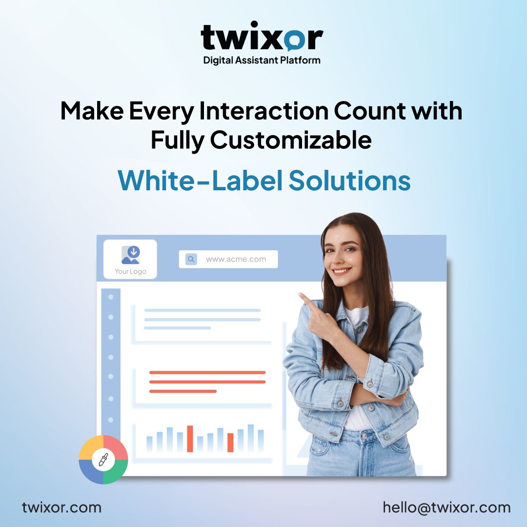 twixor_digital's tweet image. Mirror, mirror on the wall… who has the most customizable CX of all?🌟

Fully customizable whitelabel solutions that put your brand in the center stage. Let’s make it uniquely yours!

Get in touch with us - zurl.co/K4mv

 #CXAutomation #Whitelabeling