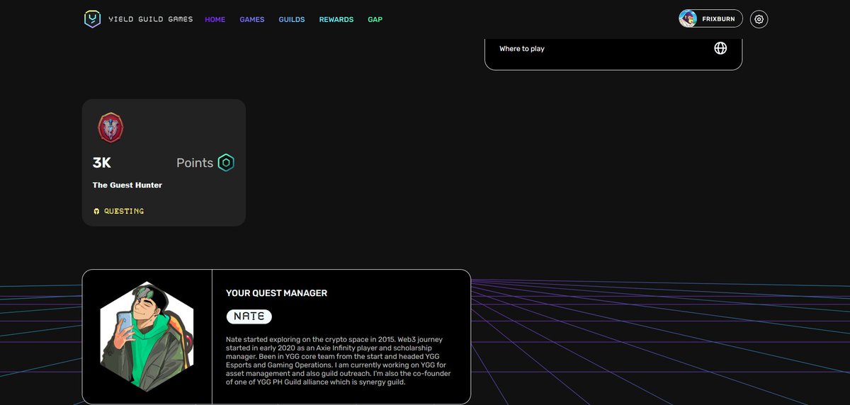 frixburn's tweet image. an honor to be part of both communities @YieldGuild @OLAGuildGames #YGGGAPS7
