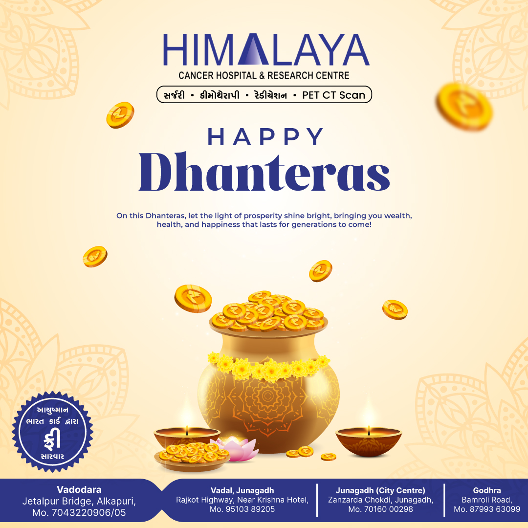 HimalayaCancer's tweet photo. Happy Dhanteras! Let’s gather and celebrate the abundance in our lives and the love that binds us together
#diwalibegin  #diwalivibes #cancercare #cancertreatment #cancersurvivor #hospital #hospitals #himalayahospitals #abpmjay #freetreatment #treatment #besthospital #Dhanteras https://t.co/2fNSszphbs