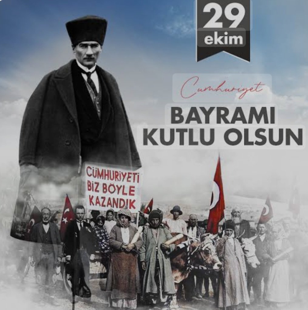 Cumhuriyetimizin 101.yılı kutlu olsun. 

#29EkimCumhuriyetBayramı