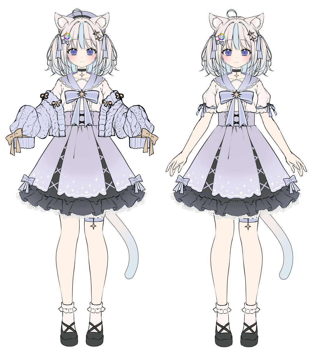 「シロエのデザインアプデしてみた。本気でこのモデル作ろうかな? 」|華賀春樹@春例 * え39ab | skebご依頼多数のため一時休止中のイラスト