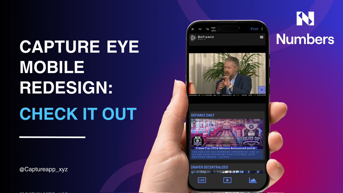 pablobtc46883's tweet photo. GM! Have you seen Capture Eye's mobile makeover?
Our awesome developer just launched a brand new redesign for #CaptureEye on mobile devices!
This update makes using Capture Eye smoother and more enjoyable than ever before.
Head over to https://t.co/gto7RgfEvT on your phone
#NUM https://t.co/PCQh4rJole