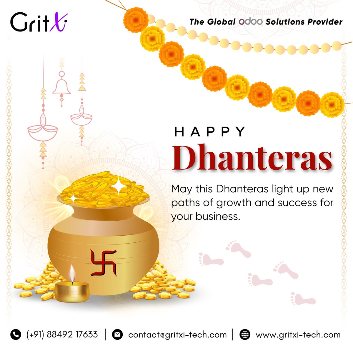 GritXi's tweet photo. 🪔 Happy Dhanteras from GritXi! 🪔

Wishing you a  Dhanteras filled with light, abundance, and happiness! ✨

#gritxi #happydhanteras #celebration #festival #laxshmipooja #wealth #dhanteras #festivaloflights #indiafestival #laxmipujan https://t.co/DJVXDBX59A