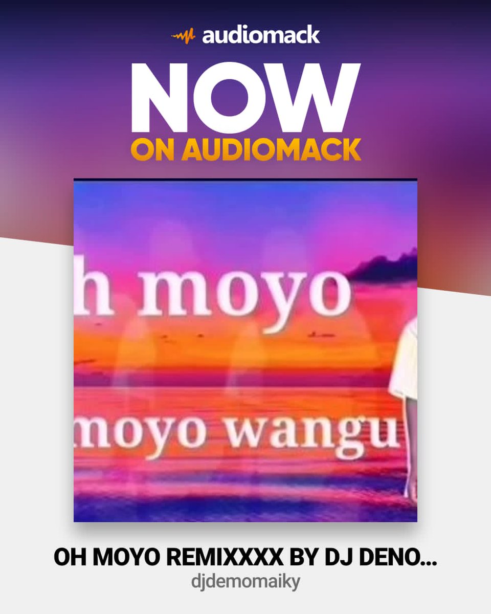 Oh moyo by St Nash DJ Deno Maiky's Remixxxx download audio now 👇👇👇#audiomack