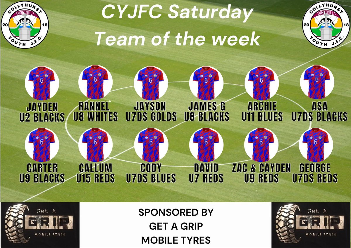 Collyhurst Youth JFC "Players of the weekend"

Check out our website - collyhurstyouthjfc.co.uk