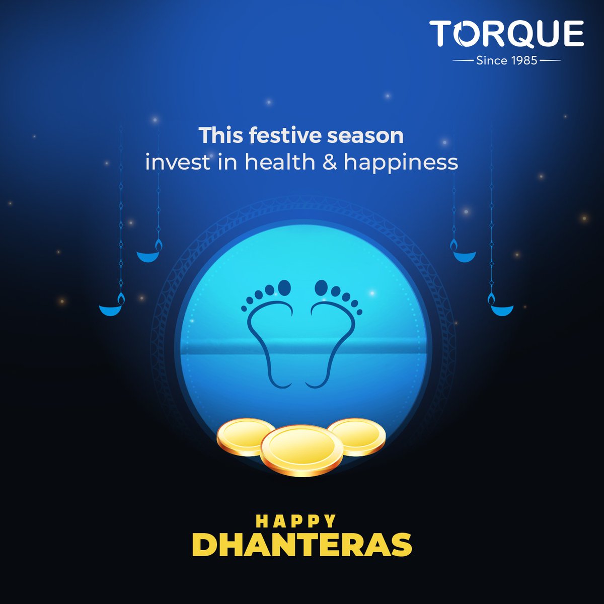 TorqueCorporate's tweet photo. May the lights of Dhanteras guide you towards a healthier, wealthier you!
Wishing you a blissful and prosperous Dhanteras.
.
 #HappyDhanteras #Dhanteras #TorquePharma #Torque #BetterTogether https://t.co/JOE9qc7qg9