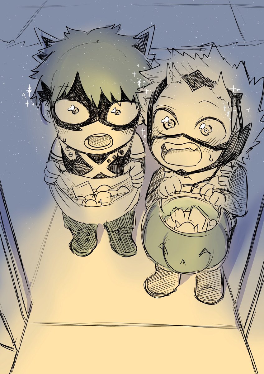 Kiri gave out the whole stock of candies when they saw the lil red riot and dynamight 🍭🎃

It’s been a busy week but I survived and back🗣️