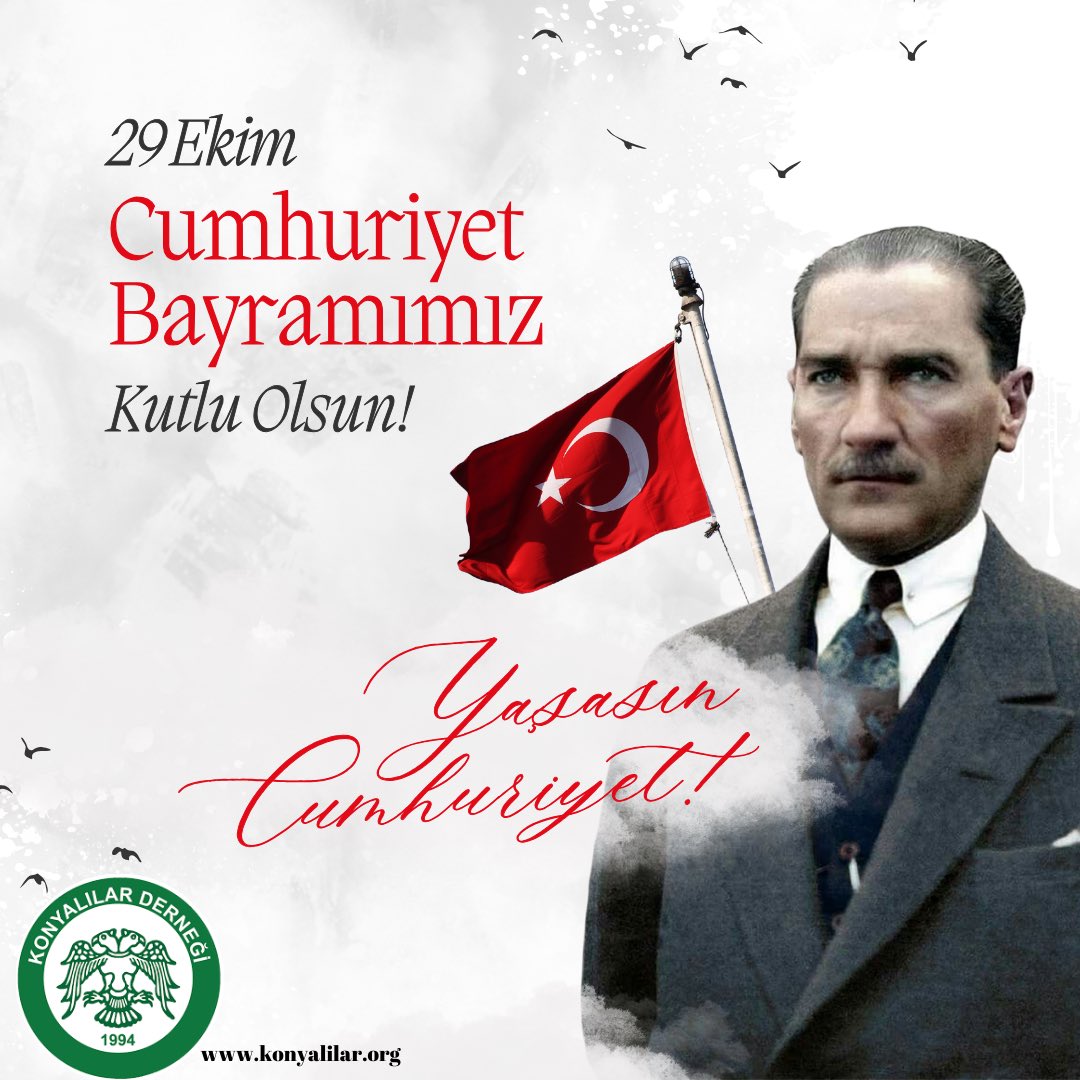 Ulu Önder Mustafa Kemal Atatürk ile birlikte büyük Türk ulusunun kurduğu Türkiye Cumhuriyeti’nin 101. yıl dönümü heyecanını ve gururunu yaşamaktayız.
29 Ekim Cumhuriyet Bayramımız kutlu olsun... Ne mutlu Türküm diyene!