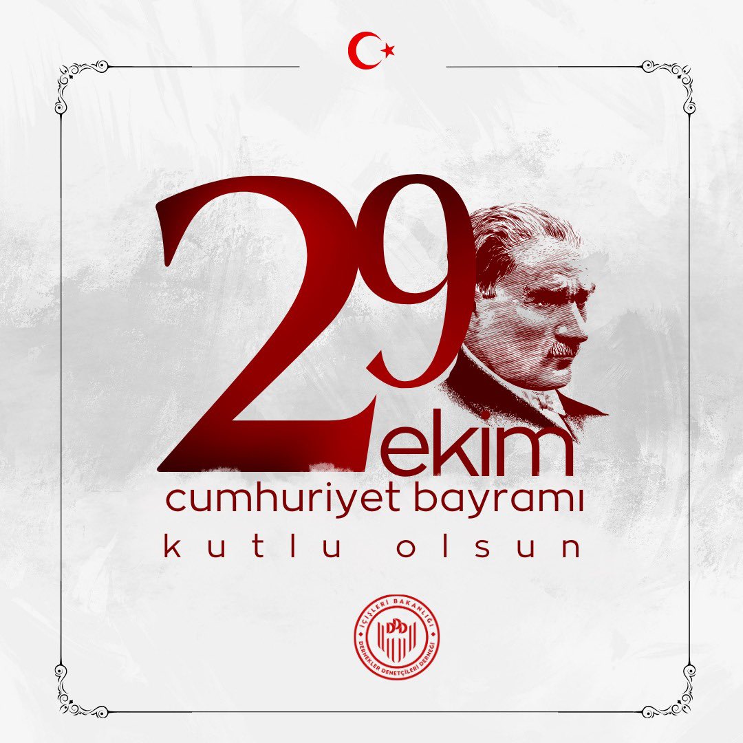 Gazi Mustafa Kemal Atatürk ve silah arkadaşlarını saygıyla anıyor, birlik, beraberlik ve dayanışma içinde daha güçlü yarınlara ulaşmayı diliyoruz. Cumhuriyet Bayramımız kutlu olsun!