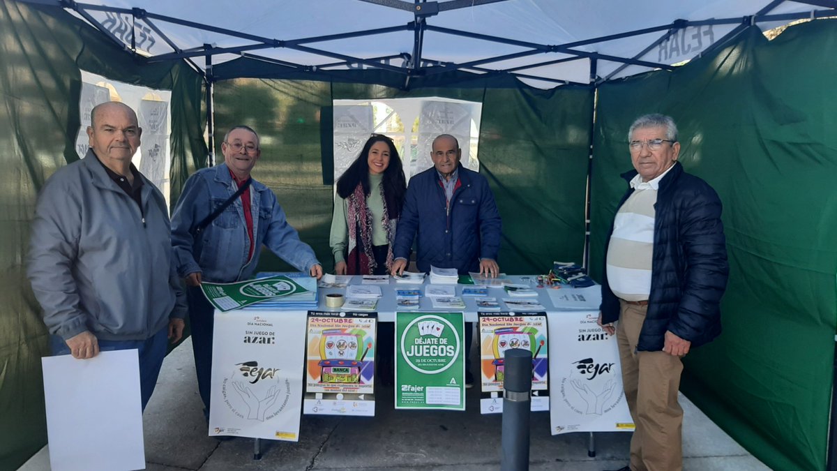 fejarfederacion's tweet photo. Este fin de semana, se celebró el III Trofeo de Fútbol-Sala, organizado por @acojer_asoc , asi como una mesa informativa, enmarcados dentro de los actos de celebración del #DiaNacionalSinJuegoDeAzar #29deoctubre #acojer #Cordoba #Andalucia #DiaSinJuego https://t.co/3HUH07WGSk