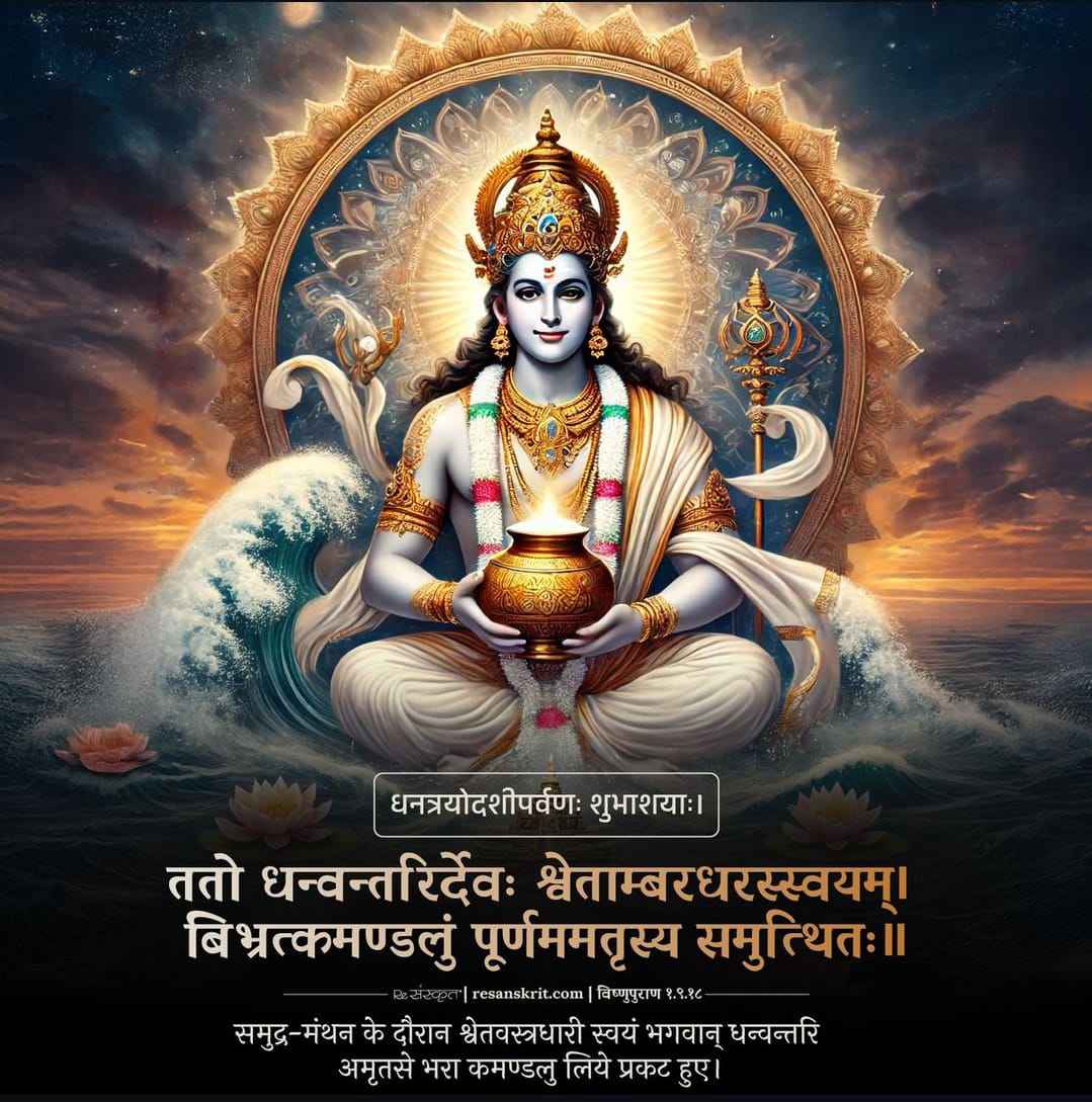wisdomhubstudy's tweet photo. धन-त्रयोदशी/धनतेरस्/धनत्रयोदशी (Dhanatrayodashi) or (Dhanteras) falls on आश्विन कृष्ण त्रयोदशी, which is the second day of Diwali celebrations. This day is celebrated by worshipping Goddess Mahalakshmi – the giver of dhana (inner &amp; outer wealth). https://t.co/HF6AOGKEZP