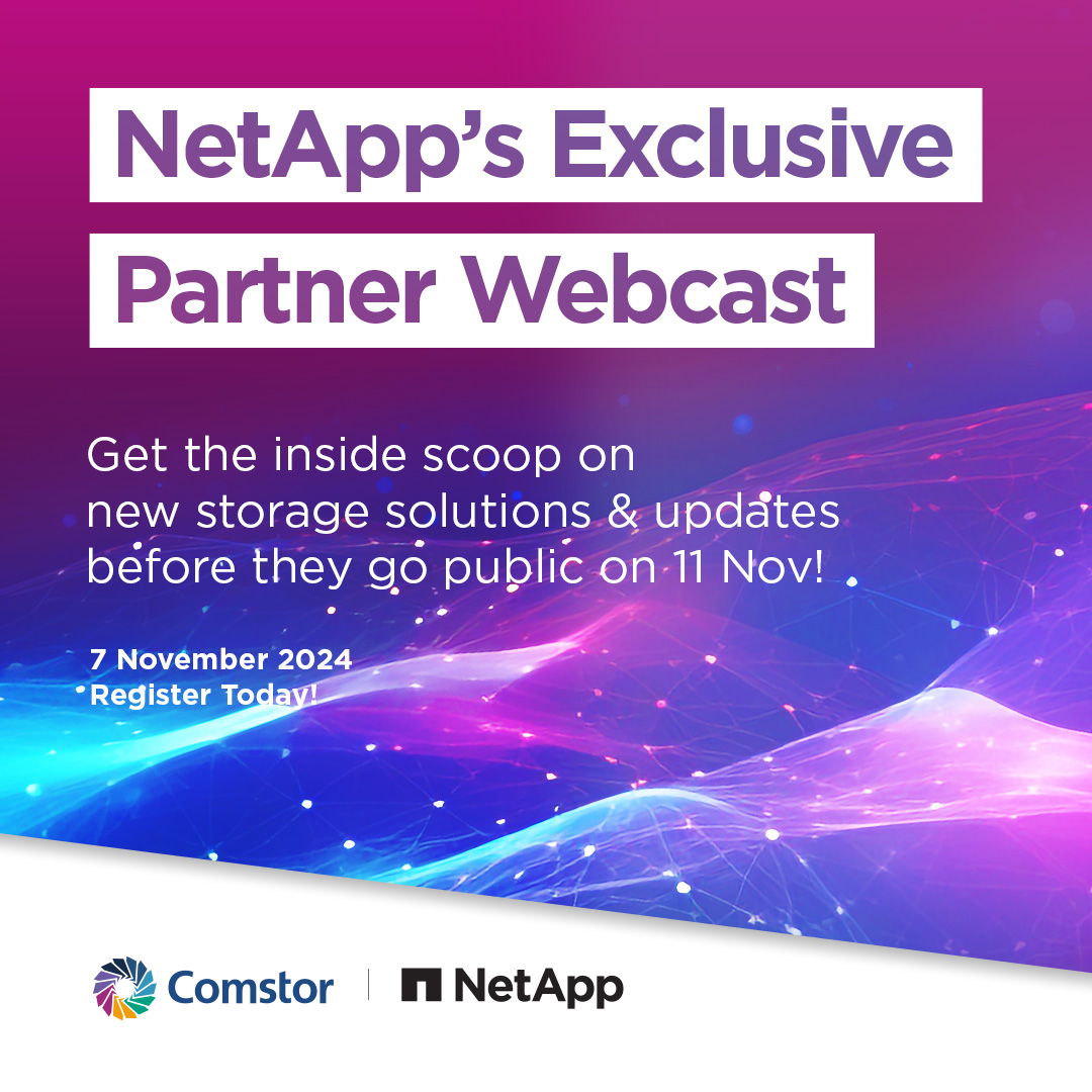 WestconSSA's tweet image. 📢 NetApp Partners, don’t miss this exclusive Pre-briefing Webcast on 7 Nov! Get the inside scoop on new systems &amp;amp; updates before the public. 🚀

🗓️ Register now: bit.ly/3Y9AUSy

#NetApp #DataStorage #PartnerWebcast