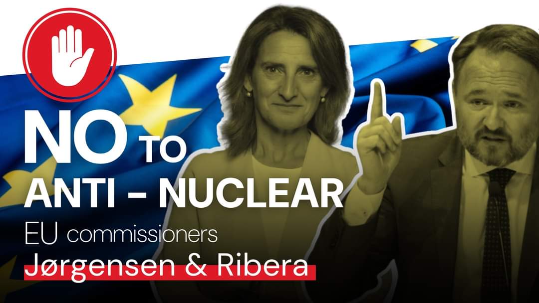 🚨5 days left to act!

The European Union’s clean energy future is under threat, as the potential appointment of two anti-nuclear commissioners risks derailing progress toward clean energy goals.

Act now- act.weplanet.org/eu-commissione…

With Teresa Ribera and Dan Jørgensen in line for