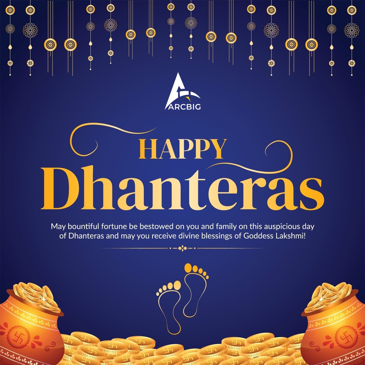 ArcbigSolutions's tweet image. Celebrate a prosperous Dhanteras with Arcbig! Wishing you a season filled with strength, growth, and success in every endeavor.

#Arcbig #Dhanteras2024 #BuildingSuccess #StrengthAndGrowth #FestiveProsperity #DhanterasWishes #IndustryExcellence #SeasonOfAbundance