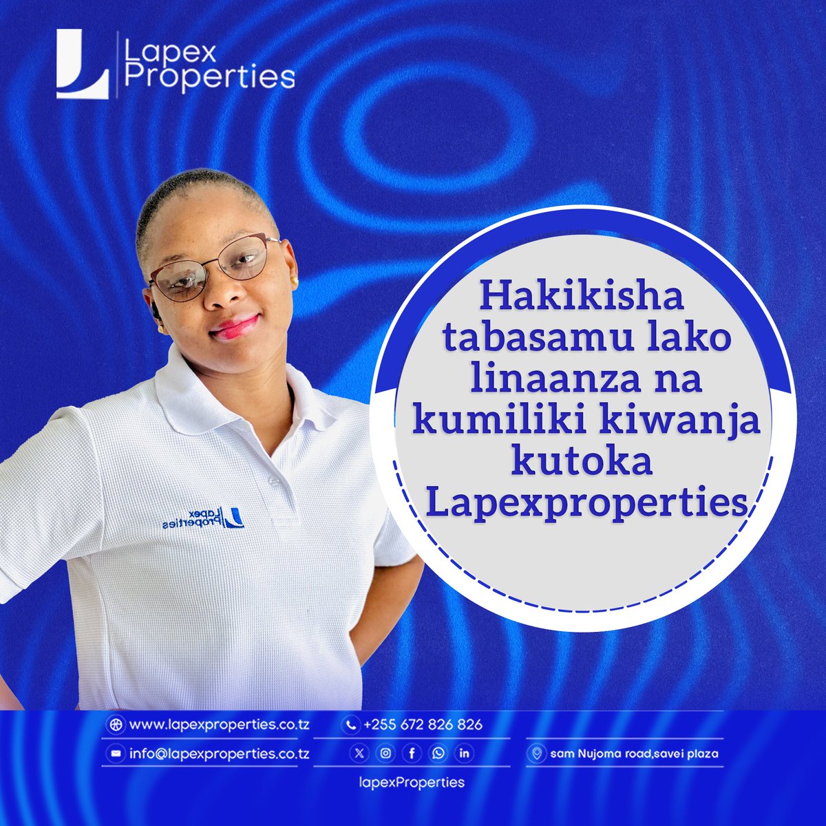 lapexproperties's tweet photo. Anza tabasamu lako kwa kumiliki kiwanja bora kutoka @lapexproperties
#lapexproperties #viwanja #nyumba #mashamba https://t.co/PTyvW5rSKn