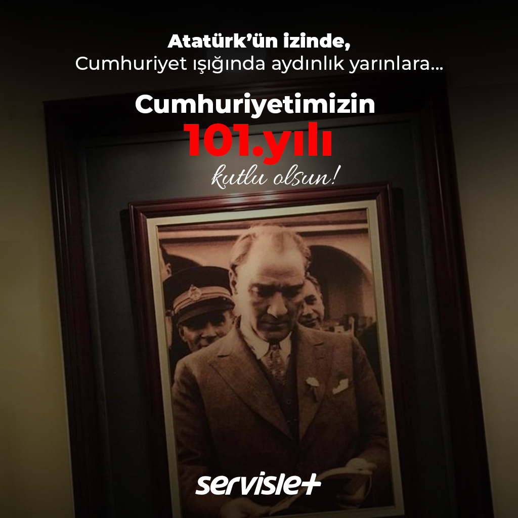 Cumhuriyet; özgürlük, eşitlik ve bağımsızlığın teminatıdır. 29 Ekim 1923'te yakılan bu aydınlık meşale, bugün de yolumuzu aydınlatmaya devam ediyor. Cumhuriyetimizin 101. yılı kutlu olsun!