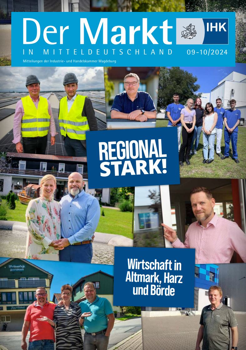Der neue "Markt in Mitteldeutschland" ist da. Schwerpunktthemen dieser Ausgabe sind regionale Themen, Bau und Verkehr. Nachzulesen unter: t.ly/dHyPF #SachsenAnhalt #Wirtschaft #Magdeburg #Unternehmen #Altmark #Harz #IHKMagdeburg