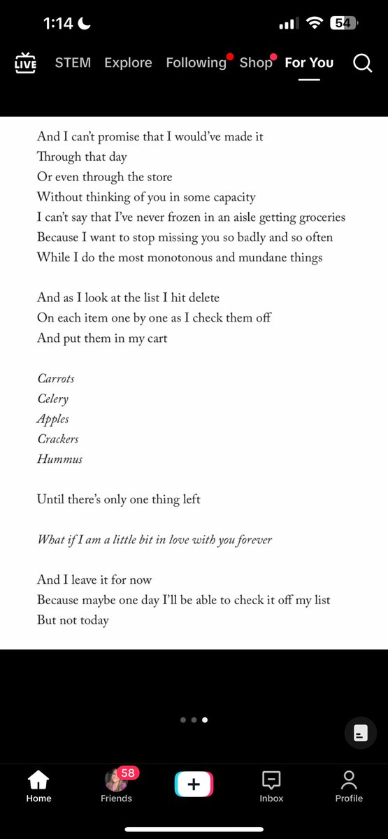 PrincessKelli's tweet image. This poem by @JosieBalkaFM is too real 💔